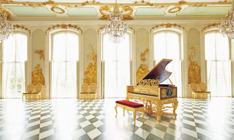 The replica Bechstein Louis XV grand piano