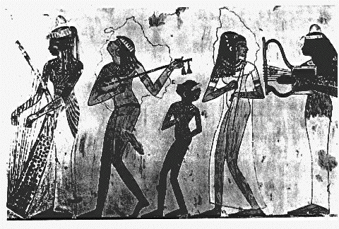 گروه نوازنده مصر باستان 