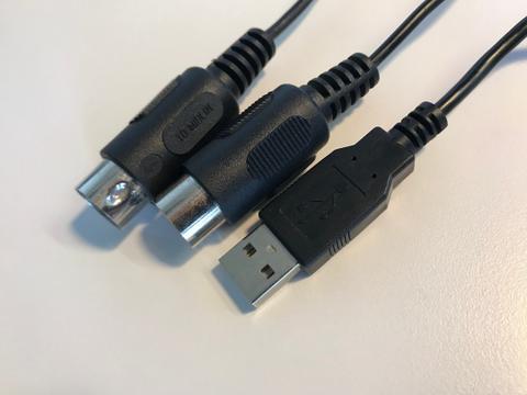 کابل های MIDI و کابل USB