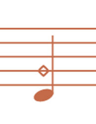 Orange diagram of Artificial Harmonics in music