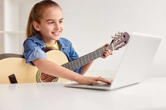 یادگیری آنلاین گیتار 