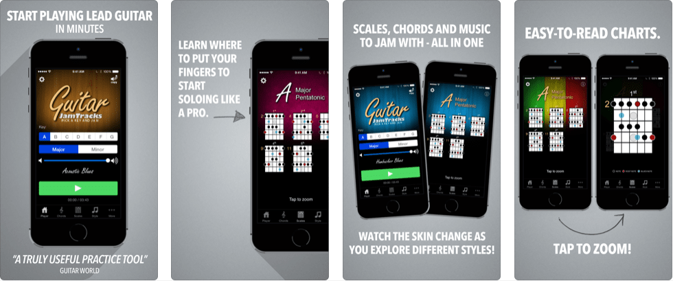 Guitar Jam Tracks – best guitar learning app, best guitar tutorial app