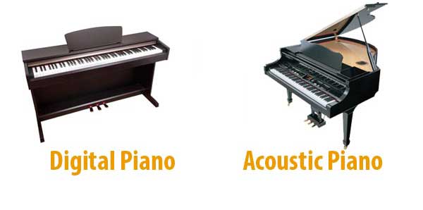 تفاوت های بین پیانوی آکوستیک و دیجیتال