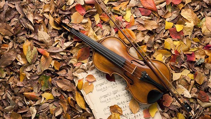 نت پیانو ویولن پاییز