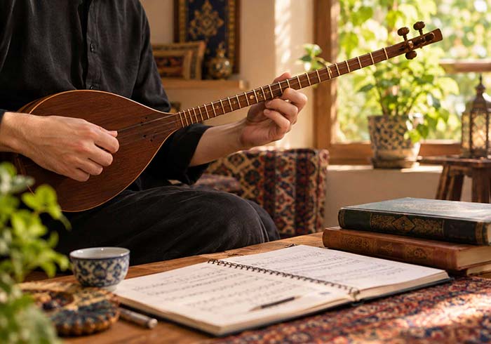 سه تار آموزش ساز سه تار